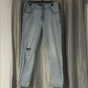 Aeropostale Light Blue Ripped Skinny Jeans